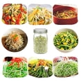 thumbnail image 4 of 1 Sets of Stainless Steel Can Lids Suitable for Wide Mouth Mason Jar Canning Organic Sprouts Broccoli Lentil Seeds, 4 of 8