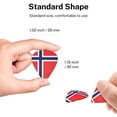 thumbnail image 4 of 6 Pack Norway Flag Guitar Picks In Leather Picks Holder For Bass Electric Acoustic Guitars, 4 of 7