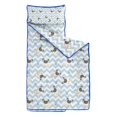 thumbnail image 2 of Pug and Footprints Toddler Nap Mats for Kids Preschool,Sleeping Mat Bag or Kids,Toddler Sleeping Bag,Toddler Nap Mat or Daycare, 2 of 6