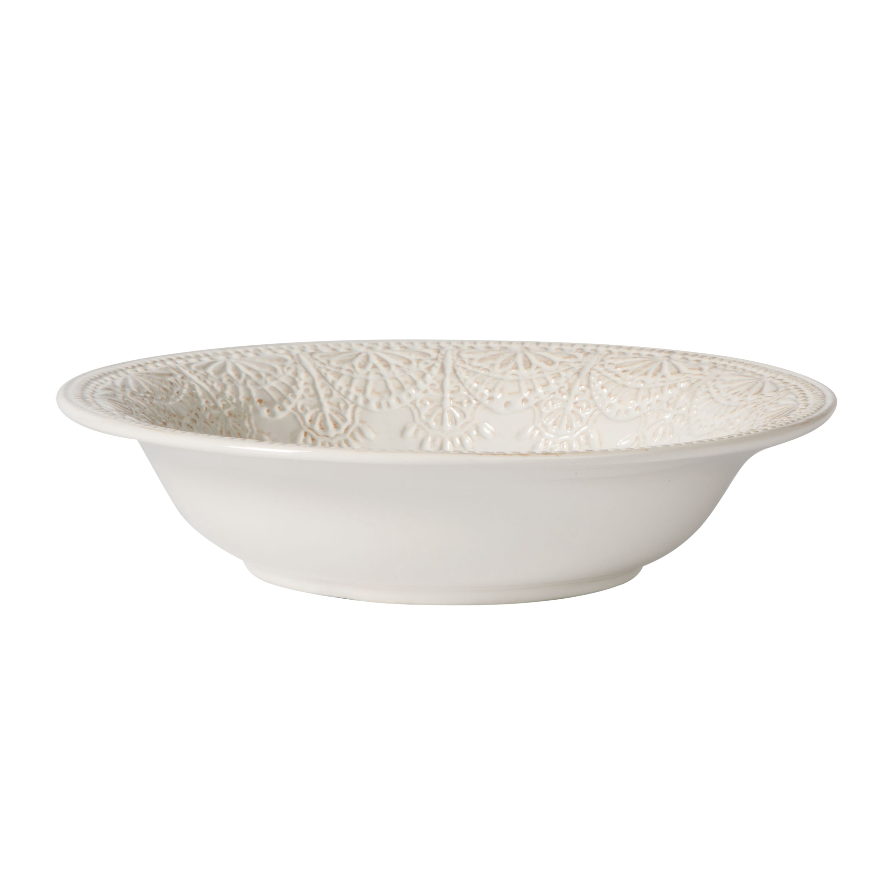 The Pioneer Woman Vintage Lace Stoneware Bowl, Linen