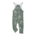 thumbnail image 5 of Odeerbi 5-14 Years Teen Girls Summer Jumpsuit Floral Print Camisole Romper Casual Overalls Bib Overall Pantss with Pockets, 5 of 6