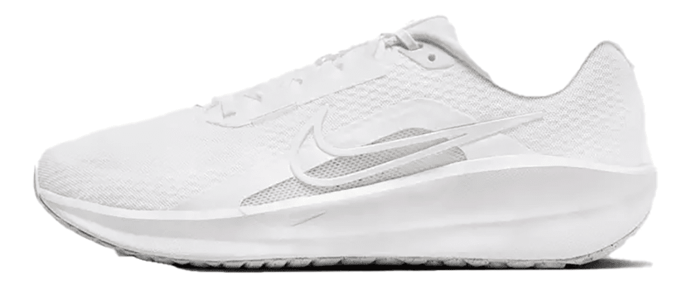 Mens Nike Downshifter 13 Shoe Size: 8.5 White - Wolf Grey Running