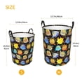 thumbnail image 4 of KLL Cartoon Bird Owl Waterproof Foldable Laundry Hamper Bucket with Handles for Storage Bin,Kids Room,Home Organizer (Small ), 4 of 7