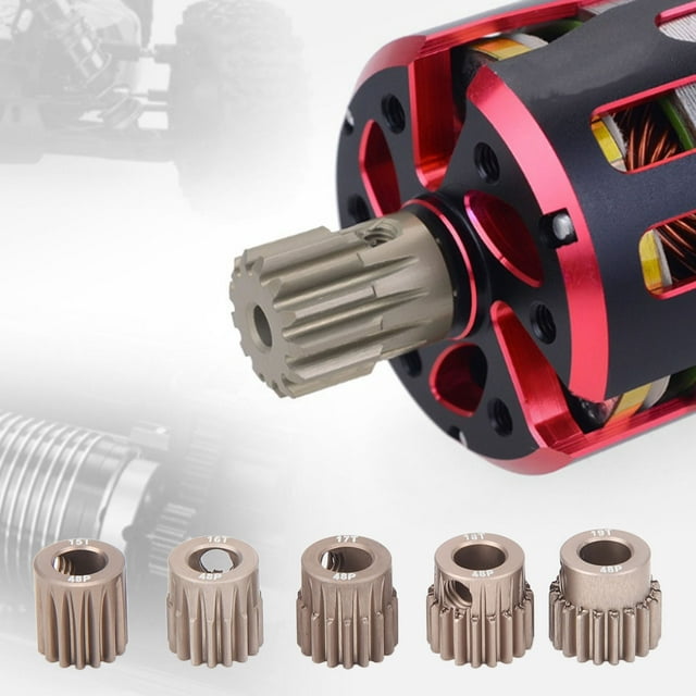 Engranaje de motor de piñón 48DP RC Coche Engranaje de piñón Aleación de aluminio de alta resistencia para 1/10 RC modelo Eje de 5 mm ANGGREK Otros