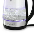 thumbnail image 4 of MegaChef 1.7 Liter Glass and Stainless Steel Electric Tea Kettle in Silver, 4 of 6