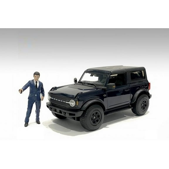 The Dealership - Male Salesperson, Blue - American Diorama 76407 - 1/24 scale Figurine