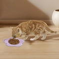 thumbnail image 4 of Cats Lick Pad With Suctions Cup Base Flower Shape Slow Feeders Mat For Cat Small Dogs Choke Prevention Bowl(Purple-15cm), 4 of 4