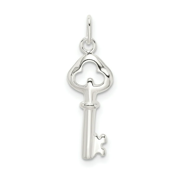 925 Sterling Silver Key Charm Pendant