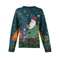 thumbnail image 6 of Women'S Christmas Sweater Cute Fun Christmas Sweater Fall And Winter Long Sleeve Knitted Sweater for Fall and Winter, Festive and Cozy, Ideal as Christmas Sweaters for Women ,Royal Blue,XL, 6 of 7