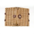 thumbnail image 3 of Picnic Time Piccadilly Vintage English-Style Wicker Picnic Basket for 2 with Complete Deluxe Service and Double-Lid Design, Red & White Plaid Pattern, 3 of 12