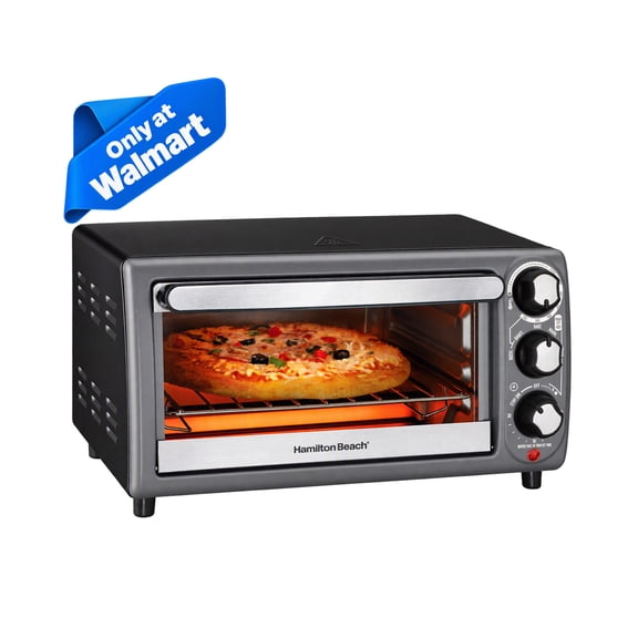 Hamilton Beach 4 Slice Toaster Oven, with 5 Versatile Cooking Modes