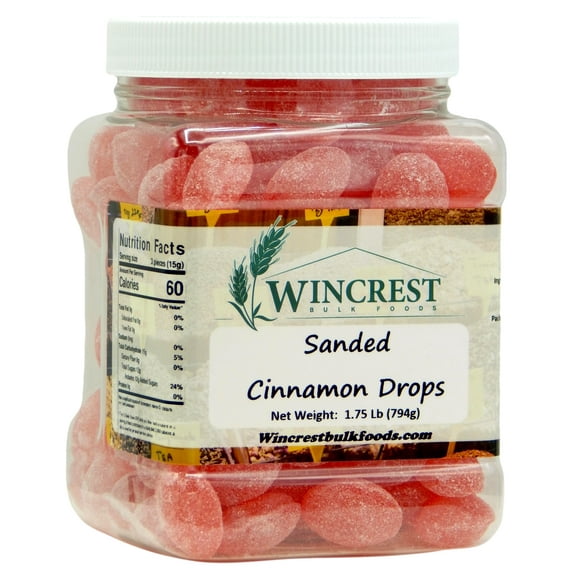 Olde Fashioned Sanded Cinnamon Drops || 1.75 Lb Tub