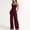 🔥 Wine, variant on Sentmoon Jumpsuit Women Outfits for Women Solid Color Regular Fit Spaghetti Strap Date Night Rompers Summer for Travel and Leggings Outfit