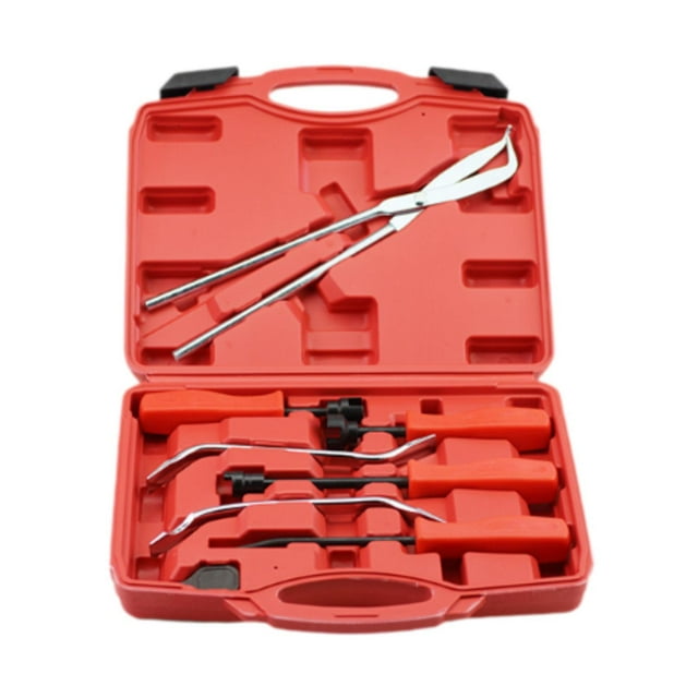 Kit de herramientas para frenos de tambor genéricos, kit de servicio de frenos, instalador de resortes de freno, alicates portátiles para resortes de