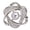 C, variant on Scarf Ring Clip for Women Rhinestone Flower Belt Scarf Slide Buckle Metal Floral Shawl Brooch Ties Clips for Dress Shirts Clothing Accessories