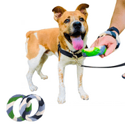 Silicone Chunky Teethers for Dogs in K-9 Green