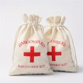 thumbnail image 2 of 10/5/2 piezas Bolsas para despertarse en fiestas de Halloween Bolsas de almacenamiento de regalo para invitados a la boda Bolsas de lino y algodón Botiquines de primeros auxilios Kit para la resaca de, 2 of 5