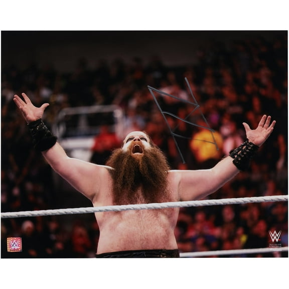 Ivar WWE Autographed 16" x 20" In Ring Arms Out Photograph - Fanatics Authentic Certified