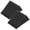 Black, variant on HERFIER 2Pcs Wheel Chocks Heavy Duty Auto Tyre Stopper Non Slip Tyre Saver Stoppers 4.72x3.93x2.95in