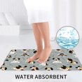 thumbnail image 6 of Bathroom Rugs Sets 3 Piece - Funny Beagle Active Dog Absorbent Non Slip Bath Mats, U-Shape Toilet Lid Cover, Contour Mat, Soft Washable Shower Mats Bath Rug Mat for Bathroom Tub Toilet, 6 of 7