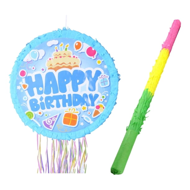Pull String piñata suministros de fiesta de cumpleaños organizador de adornos dulces de juego de fiesta recargable juguete para niños de vacaciones
