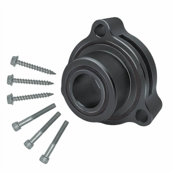 BOV Blow Off Valve Adapter for 2019-2023 Ford Bronco Ranger Explorer Mustang 2.3L 2.7L 3.0L EcoBoost, Black Anodized Aluminum, with Mounting Hardware