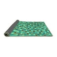 thumbnail image 2 of Ahgly Company Indoor Round Southwestern Turquoise Blue Country Area Rugs, 8' Round, 2 of 4