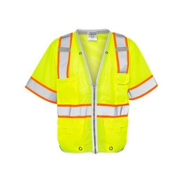 Premium Brillant Série Heavy Duty Class 3 Gilet&44; Chaux - Moyen