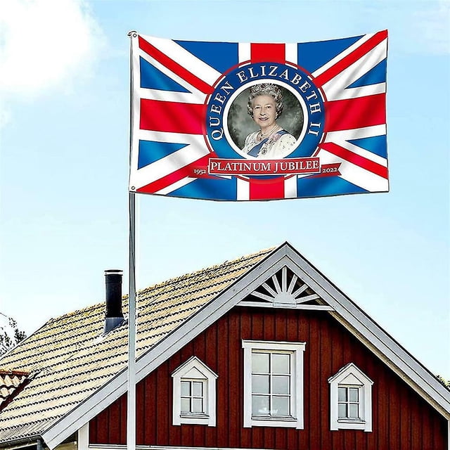 Fiesta grande de la calle de la bandera del Union Jack del Jubileo de Platino de la Reina Isabel 5X3 pies kaili Sencillez