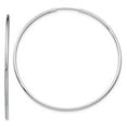 thumbnail image 1 of 10K White Gold Endless Hoop Earrings, 1 of 2