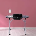 thumbnail image 7 of Nail Table- SUNCOO Portable Folding Station Desk Movable Tech Table for Home Spa Beauty Salon with Wrist Cushion, Drawer, 4 Lockable Wheels, Carrying Bag 35.4"15.7"26.8", 7 of 7
