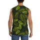 thumbnail image 4 of Balery Tropical Palm Leaves Fern Leaf Camisetas sin mangas para hombre, absorbe la humedad y protege contra el mal olor.-3X-Large, 4 of 7