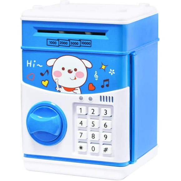 Piggy Bank for Boys, Money Bank for Adults with Password, ATM Piggy Bank for Real Money, Kids Piggy Banks Auto Scroll Piggy Banks, Fun Mini ATM Electronic Bank for Children