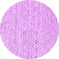 thumbnail image 1 of Ahgly Company Indoor Round Solid Purple Modern Area Rugs, 3' Round, 1 of 4