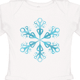thumbnail image 4 of Inktastic Icy Blue Winter Snowflake Boys or Girls Long Sleeve Baby Bodysuit, 4 of 5