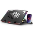 thumbnail image 1 of MeFee RGB Laptop Cooling Pad for 15.6-21 Inch Professional Gaming Laptop Cooler with 6 Quiet Fans and Button Control, Pure Metal Panel Portable Cooler, 1 of 4