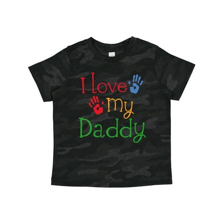 

Inktastic I Love My Daddy Gift Toddler Boy or Toddler Girl T-Shirt