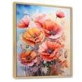 thumbnail image 2 of Designart "pasture Poppies In The" Floral & Botanical Floater Framed Wall Art Print, 2 of 7