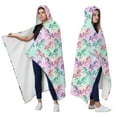 thumbnail image 2 of Wearable Blanket,Rainbow Gradient Cartoon Unicorn Pattern Hooded Wearable Flannel Blanket for Adults & Teens,Winter Poncho Shawl Wrap Cape Cozy Anti-Pill,50"x60", 2 of 5