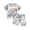Gray, variant on Gerichy Kids Boys Outfits Baby Boys Summer Clothes Outfit Toddle Tie-dye Print Short Sleeve Crew Neck T-shirt with Elastic Waist Shorts Set Children's Tie Dyed Short Sleeved Shorts Set