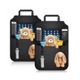 thumbnail image 1 of Organizador de coche (2 piezas), bolsa de almacenamiento para asiento trasero de niño con compartimento transparente grande para iPad, protector impermeable para asiento de coche ER, 1 of 5