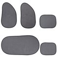 thumbnail image 6 of 5pcs Foldable Mesh Car Rear Right Left Side Windscreen Cover Car Sunshade Window Suction Cup Sun Visors Shade Sunshade Mesh Cover (Black), 6 of 10