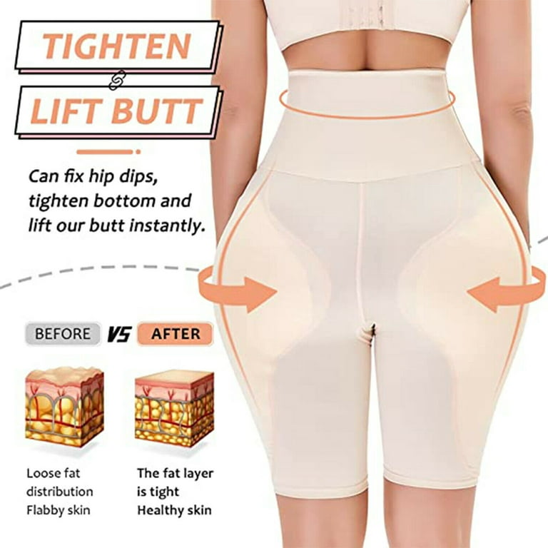 POP CLOSETS Butt Lifter Padded Panties for Women Fake Hip Pads High Waist  Hip Enhancer Butt Pads Shaper Tummy Control Panty 