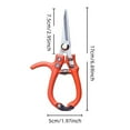 thumbnail image 4 of Modern Sprout Pruning Shears - Herb Snipping Scissors- Lightweight Gardening Tools Lock - Flower Cutter Garden Shears - Carbon Steel Blade + Reusable Holster (Orange, 1-Pack), 4 of 10