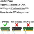 thumbnail image 2 of 4Pcs M.2 NGFF SATA SSD Adapter Card for Upgrade 2012 Year MacBook AIR A1465 A1466, 2 of 5
