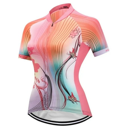 

Breathable Quick Drying Summer Outdoor Cycling Jersey Women Road MTB Top Maillot Short Sleeve Uniform Shirt for Biking