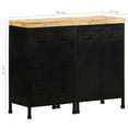 thumbnail image 4 of vidaXL Sideboard with 3 Drawers and 2 Doors Rough Mango Wood 1 Shelf, 4 of 5