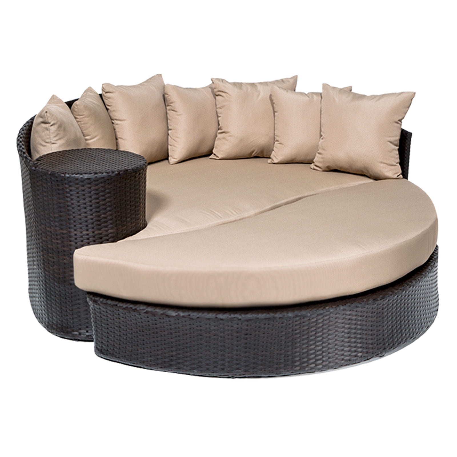 Zen Circular Sun Bed Outdoor Wicker Patio Furniture Walmart Com Walmart Com