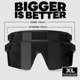 thumbnail image 2 of Gafas de Sol WISTON XL Z87 para Cabezas Grandes y Anchas UV400 Negro/Rojo, 2 of 6