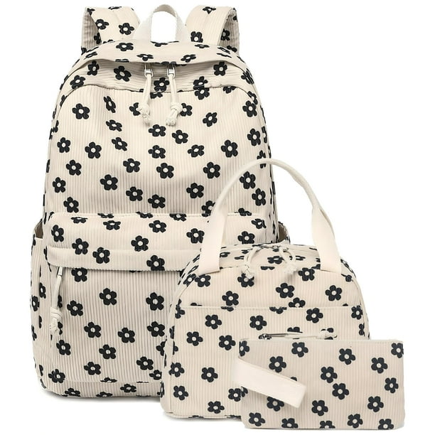 Mochila Escolar Bluboon para Adolescente con Bolsa para Almuerzo y Estuche para Lápices